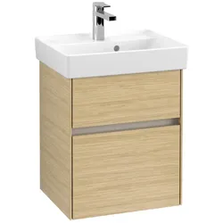 Villeroy & Boch Waschbeckenunterschrank Gäste-WC | 2 Auszüge | 500 mm##Ohne LED-Beleuchtung Cashmere Grey Cashmere Grey C00600VN