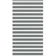 vidaXL Doppelrollo 135 x 230 cm Dunkelgrau