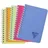 Clairefontaine Spiralblock Doppelspiralbuch 9,5x14 cm 50 Blatt kariert Farben sortiert
