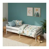 bellabino Kinderbett Kuru 90 x 200 cm Holz lackiert weiß