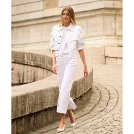 MAC Culotte Jeans in Weiß aus leichtem Denim-D38