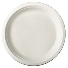 Papstar Einwegteller Zuckerrohrteller Ø 23 cm 50 St. Weiß