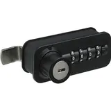 Hettich Hettich, Zahlenschloss mit Riegel links Fixcode Kunststoff/stahl schwarz