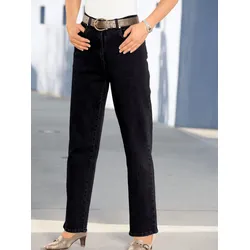 Bequeme Jeans CLASSIC, Damen, Gr. 25, Kurzgrößen, schwarz, 98% Baumwolle, 2% Elasthan, unifarben, lang, Jeans