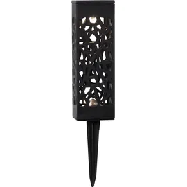 StarTrading Solarleuchte Kunststoff H 18 cm 2er Set schwarz