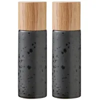 Bitz Salz- & Pfeffermühle Set 2-tlg. 17 cm schwarz