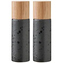 Bitz Salz- & Pfeffermühle Set 2-tlg. 17 cm schwarz