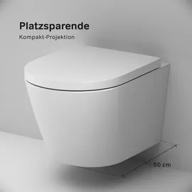 AM.PM Wand-WC mit WC-Sitz Weiß