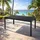 Mojawo Gartentisch 150 x 80 x 72 cm Anthrazit/Schwarz