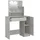 vidaXL Schminktisch mit LED Betongrau 86,5x35x136 cm
