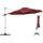 Costway Ampelschirm Ø 330 cm Rot