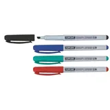 Stylex Folienschreiber 4 Stück Blau/Schwarz/Rot/Grün