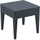 CLP Miami Beistelltisch 45 x 45 cm dunkelgrau