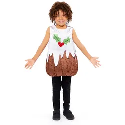Weihnachtspudding Kostüm für Kinder - Kinder-8-10-Jahre