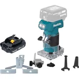 Makita DRT 52 Y1 Akku Kantenfräse 18 V 6 mm Brushless + 1x Akku 1,5 Ah - ohne Ladegerät