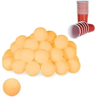 Relaxdays 288 x Beer Pong Bälle, orange Orange