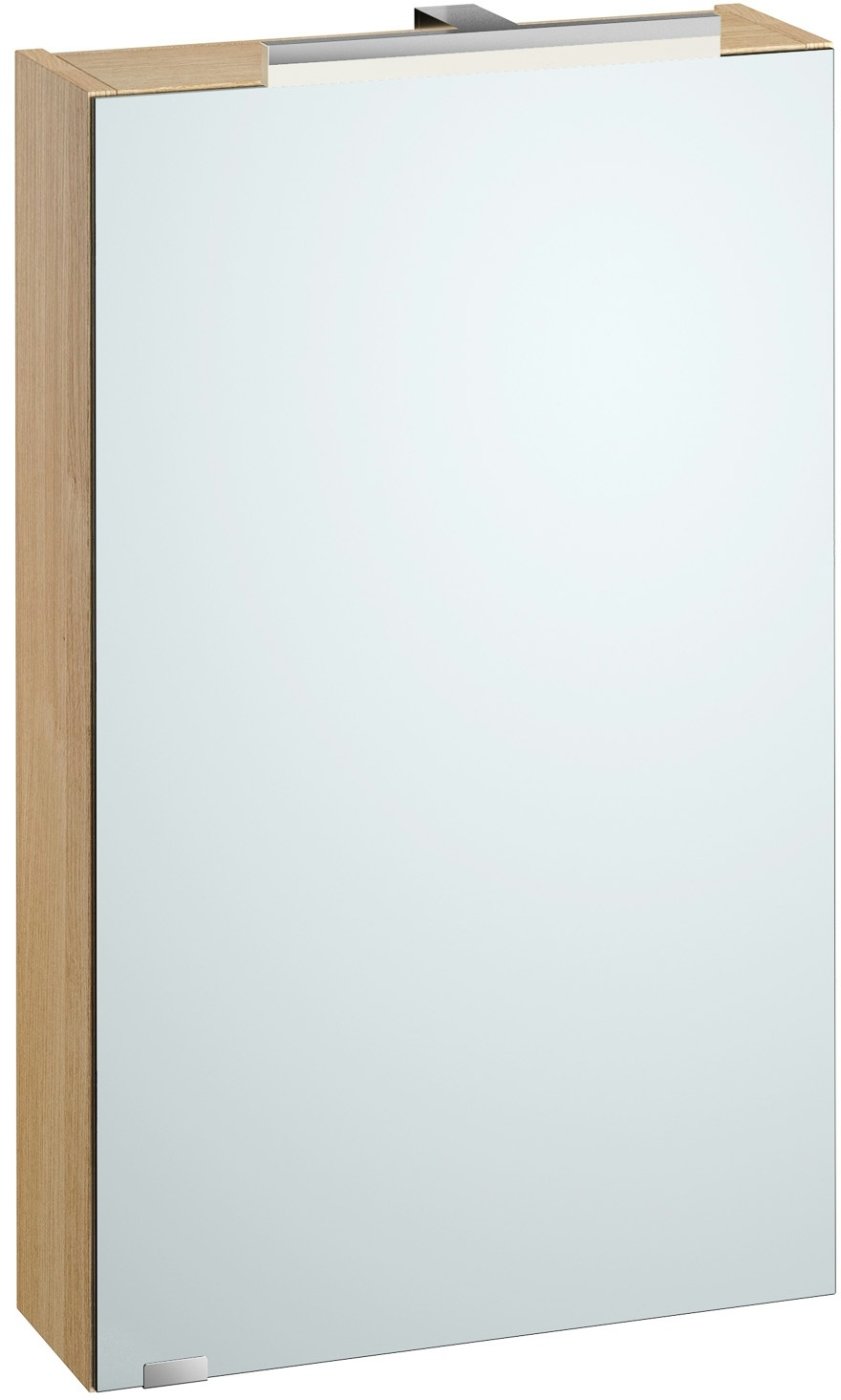 Erst-Holz Spiegelschrank Hängeschrank mit Licht und Steckdose 3 Farbvarianten Eiche Dekor taupe grau V-90.59-S