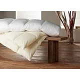 Warme Winterbettdecke Daunendecke 135x200 Federbett Oberbett 90% Daune - Weiß