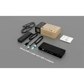 iTEC i-tec Universal Dual 4K Display Docking Station - 2x HDMI, 2x DP, 4x USB-A, 1x USB-C, 1x LAN, 85W PD, 100W USB-C Netzteil