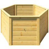 Weka Elementhochbeet 6-Eck 120 x 120 x 69 cm Beige