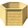Weka Elementhochbeet 6-Eck 120 x 120 x 69 cm Beige