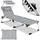 tillvex Sonnenliege 200 x 70 x 30 cm Grau
