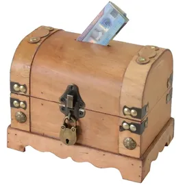 HMF 6414-50 Spardose aus Holz Schloss | 18,5 x 12 x 14 cm Klein Namibia