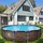Avenli Frame Plus Stahlrahmenpool Set Rund 457 x 84 cm RattanBraun mit CleanPlus Filterpumpe und Reparaturaufkleber