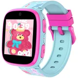 Smooce Neueste Smartwatch Kinder,15 Spiele Musik Smartwatch für Kinder Mit 22 Themenstil,Hörbücher,Klingt Lehrer,Zeitlehrer, Aufkleber-Kamera, Schrittzähler,Pädagogisches Lernen für Jungen Mädchen