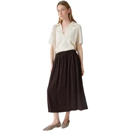 Opus Midirock Damen Crinkle Struktur Braun 40