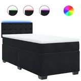 vidaXL Boxspringbett 80 x 200 cm Schwarz