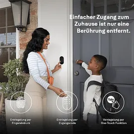 Yale Smart Keypad 2 - Fingerprint, Kabelloses Tastenfeld mit Bluetooth, Zugang per Code & Fingeradbruck, Für Yale Locks, Keypad, Schwarz