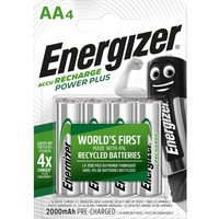 Energizer AA, wiederaufladbar, 4 Stück, Recharge Power Plus