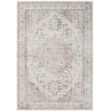 benuta Vintage-Teppich, Rosa, Beige, Kunststoff, Vintage, Rechteckig, 300x400 cm, Oeko-Tex® Standard 100, in verschiedenen Größen erhältlich, rutschfeste Unterfläche, waschbar, Teppiche & Böden, Teppiche, Vintage-Teppiche