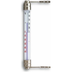 10x TFA Fensterthermometer, Thermometer + Hygrometer, Silber