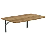 AKKE Klapptisch, Wandklapptisch mit abgerundete Ecken für Küche Kinderzimmer klappbar 60 cm x 60 cm