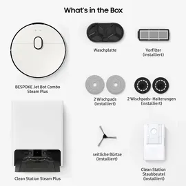 Samsung Bespoke Jet Bot Combo AI Steam Plus Satin Greige VR7MD96B14G/WD