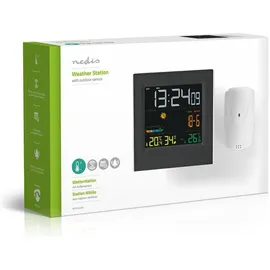 Nedis Wetterstation WEST404BK Schwarz