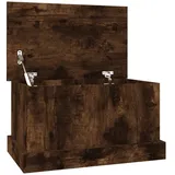 furnicato Truhe Räuchereiche 50x30x28 cm Holzwerkstoff braun