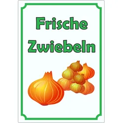 HB-Druck Werbeaufkleber Aufkleber Zwiebeln Hochkant A6 (105x148mm)
