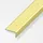 Alfer Treppenprofil 2 m, 41 x 23 mm Aluminium eloxiert messing