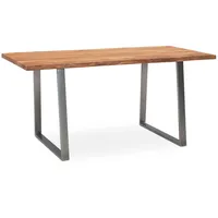 KADIMA DESIGN Schreibtisch Massivholz Baumkante Industrial Modern | Handarbeit