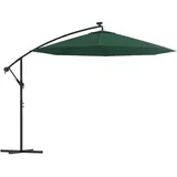 vidaXL Sonnenschirm Ampelschirm mit LED-Beleuchtung 300 cm Metallmast