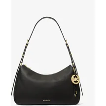 Michael Kors Nolita Medium Schultertasche Baumwolle/Leder Schwarz