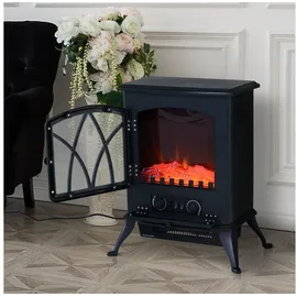 Homcom Wandkamin Modell6 Schwarz