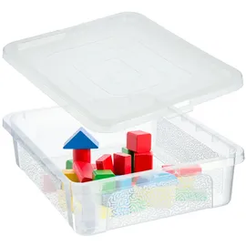 Kadax 10-Liter-Kunststoffbehälter mit Deckel, verschließbare transparente Aufbewahrungsbox - KADAX