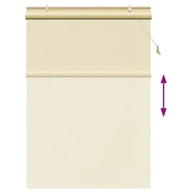 vidaXL Rollo Natur 130 x 220 cm Bambus/Braun