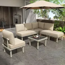 stilvora Gartenlounge-Set 6-tlg. Beige