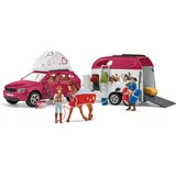 Schleich Horse Club Abenteuer mit Auto und Pferdeanhänger 42535