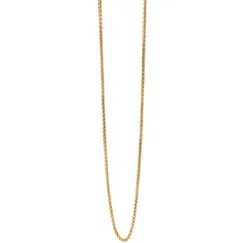 Adelia's Kordelkette Unisex Edelstahl Gold 55 cm